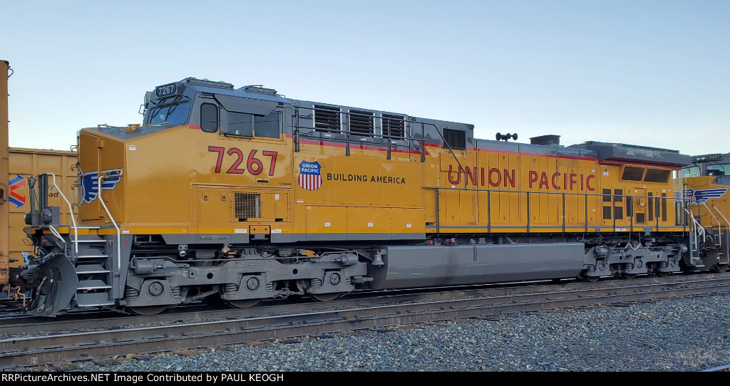 UP 7267 A C44ACM Rebuild as She does Makes and Breaks in The UP East Ogden Yard